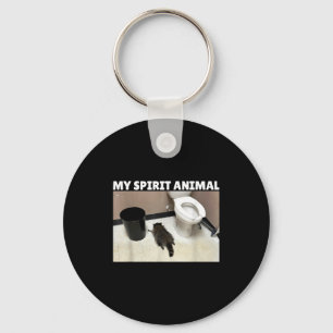 My Srit Animal Drunk Raccoon Funny Lazy Mood Key Ring