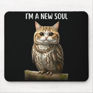 My Srit Animal Funny Meowl, Cursed Cat Owl Brainro Mouse Mat