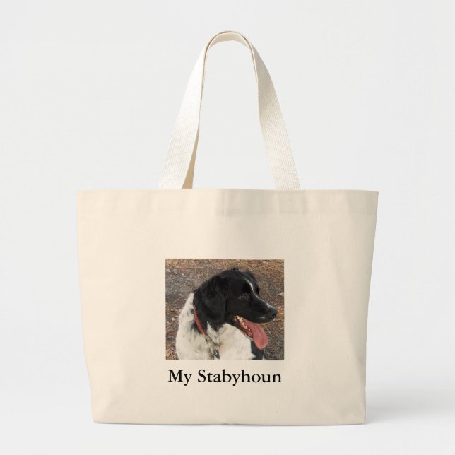 My Stabyhoun Large Tote Bag (Front)