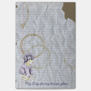 My Standard Poodle Ate my Lesson Plan Post-it Notes