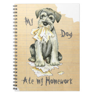 My Standard Schnauzer Ate My Homework Notebook