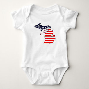 My State: Michigan Infant Creeper
