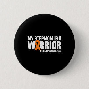 My Stepmom Is A Warrior Orange Ribbon Rsdcrps Awar 6 Cm Round Badge