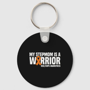 My Stepmom Is A Warrior Orange Ribbon Rsdcrps Awar Key Ring