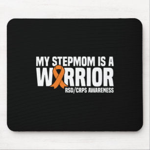 My Stepmom Is A Warrior Orange Ribbon Rsdcrps Awar Mouse Mat