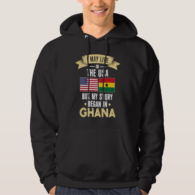 My story began in ghana hoodie (Front)