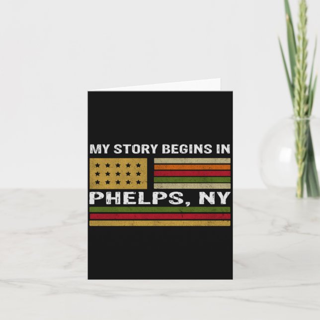 My Story Is Begins In Phelps Ny _1  Card (Front)