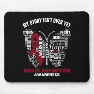 My Story Isn't Over Yet Brain Aneurysm Awareness Mouse Mat