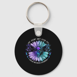 My Story Isnt Over Yet Suicide Prevention Awarenes Key Ring