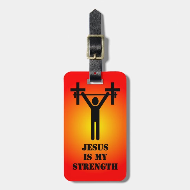 My Strength Luggage Tag (Front Vertical)