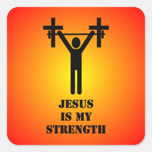 My Strength Square Sticker