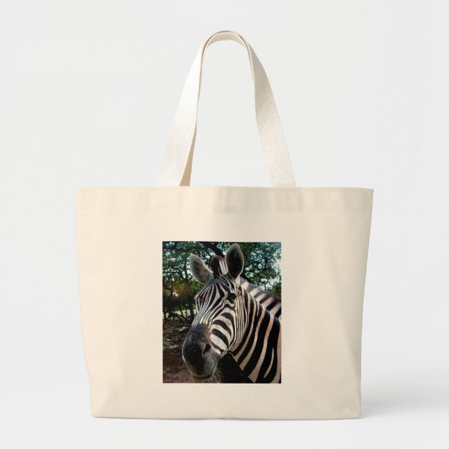 My  Strippy Friend Large Tote Bag (Front)