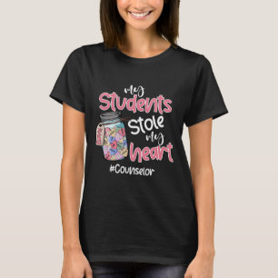 My Student Stole My Heart Counselor Valentine Day T-Shirt