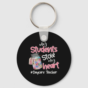 My Student Stole My Heart Daycare Teacher Valentin Key Ring