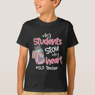 My Student Stole My Heart Slp Teacher Valentine Da T-Shirt