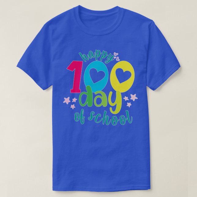My Students Are 100 Days Brighter T-Shirt (Design Front)