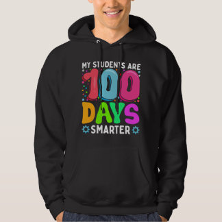 my students are 100 days smarter 100 days of schoo hoodie
