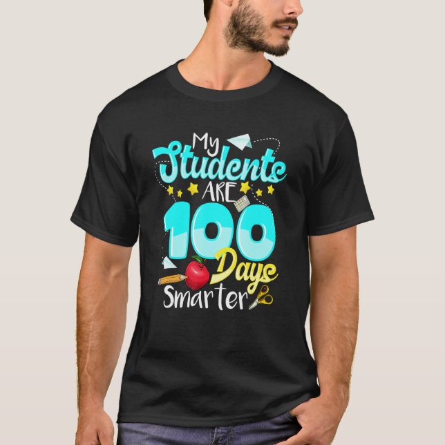 My Students Are 100 Days Smarter  for Teachers Kid T-Shirt (Front)