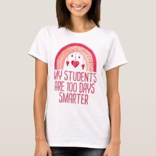 My Students Are 100 Days Smarter Rainbow Teacher T-Shirt