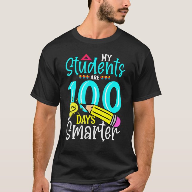 My Students Are 100 Days Smarter School Gift Kids  T-Shirt (Front)