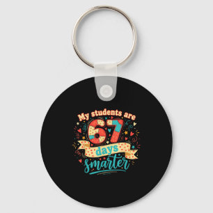 My Students Are 67 Days Smarter Funny Teacher Kids Key Ring
