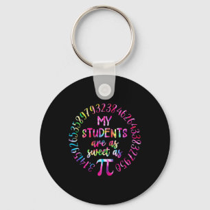 My Students Are As Sweet As Pi Math Teacher Happy Key Ring