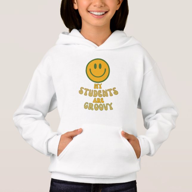 My Students Are Groovy – Retro Smiley Face Teacher (Front)