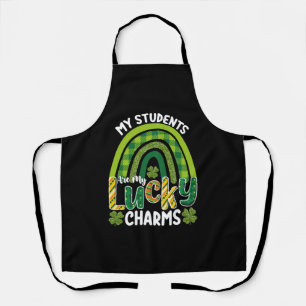 My Students Are My Lucky Charms St Patrick's Day Apron
