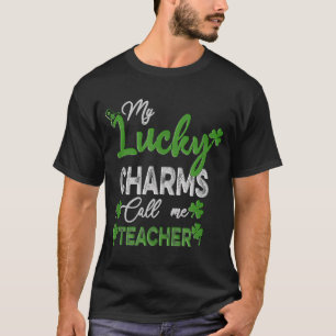 My Students Are My Lucky Charms Teacher Embroidery T-Shirt