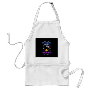 My students are out of this world - space teacher standard apron