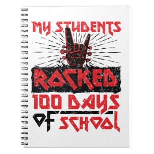 My Students Rocked 100 Days of School Teacher Notebook