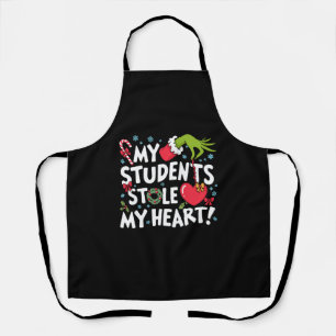 My Students Stole My Heart Christmas Xmas Teacher Apron