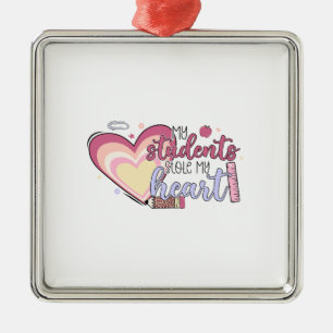 My Students Stole My Heart Metal Tree Decoration