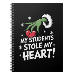 My Students Stole My Heart Xmas Christmas Teacher Notebook
