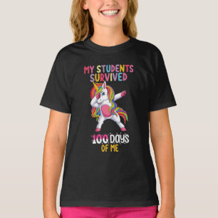 My Students Survived 100 Days of Me School Teacher T-Shirt