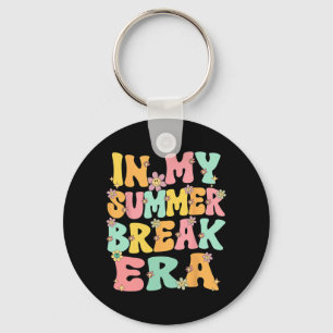 My Summer Break Era Retro Groovy Summer Break Teac Key Ring