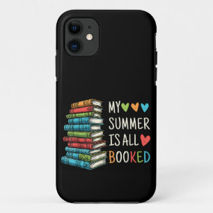 My Summer Is All Booked Book Reading Funny Book  iPhone 11 Case