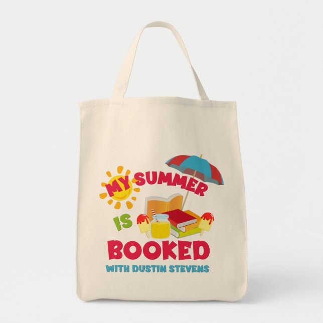 My Summer Is Booked with Dustin Stevens Tote Bag (Front)