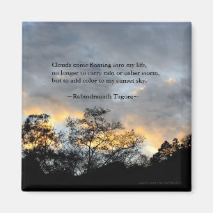 My Sunset Sky/ Tagore Quotes Magnet