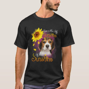My Sunshine Beagle Dog With Sunflowers  for Men Wo T-Shirt