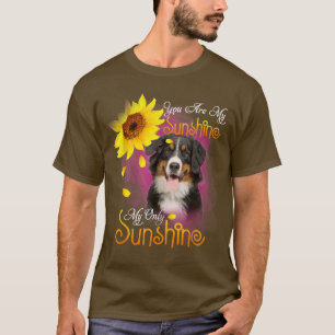 My Sunshine Bernese Mountain Dog With Sunflowers T-Shirt