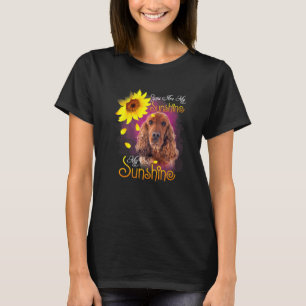 My Sunshine Cocker Spaniel Dog With Sunflowers T-Shirt