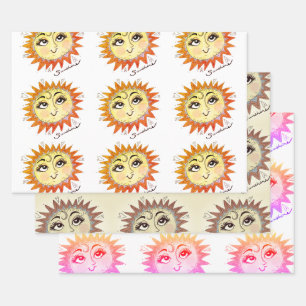 My Sunshine Fun Illustration Sun Wrapping Paper