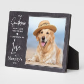 My Sunshine Personalised Photo Pet Dog Lover  Plaque (Side)