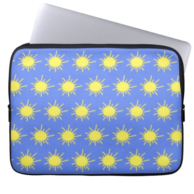 My Sunshine Tablet Case (Sky Blue & Yellow) (Front)