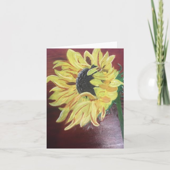 My Sunshine, With Text,  4" x 5.6" Card (Front)