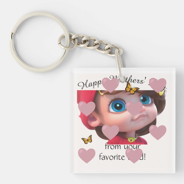 My super cool mom key ring (Front)