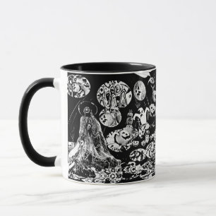 My Super Halloween black and white Mug