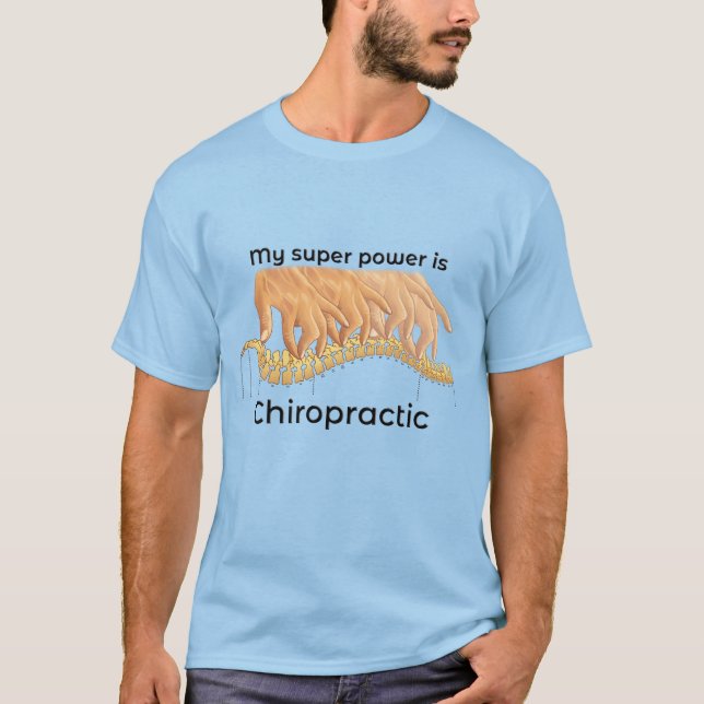 My Super Power is Chiropractic Men's Tee (Front)