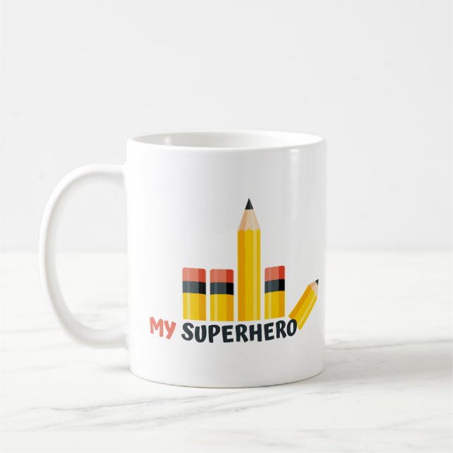 My Superhero Pencil Mug (Left)